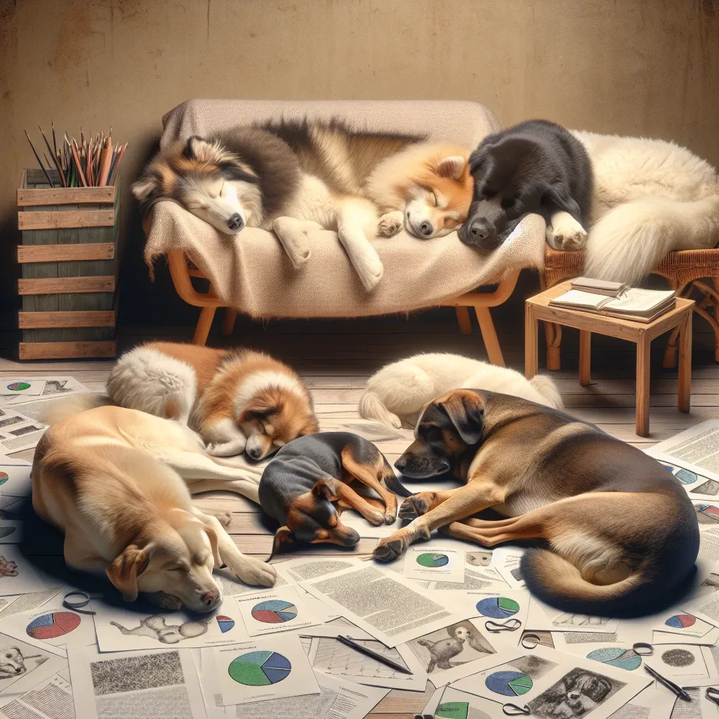 Image of a sleeping dog dreaming