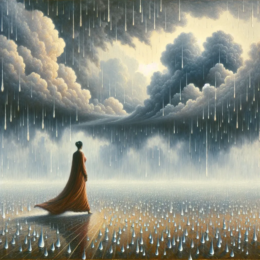 Symbolism of walking in the rain in dreams
