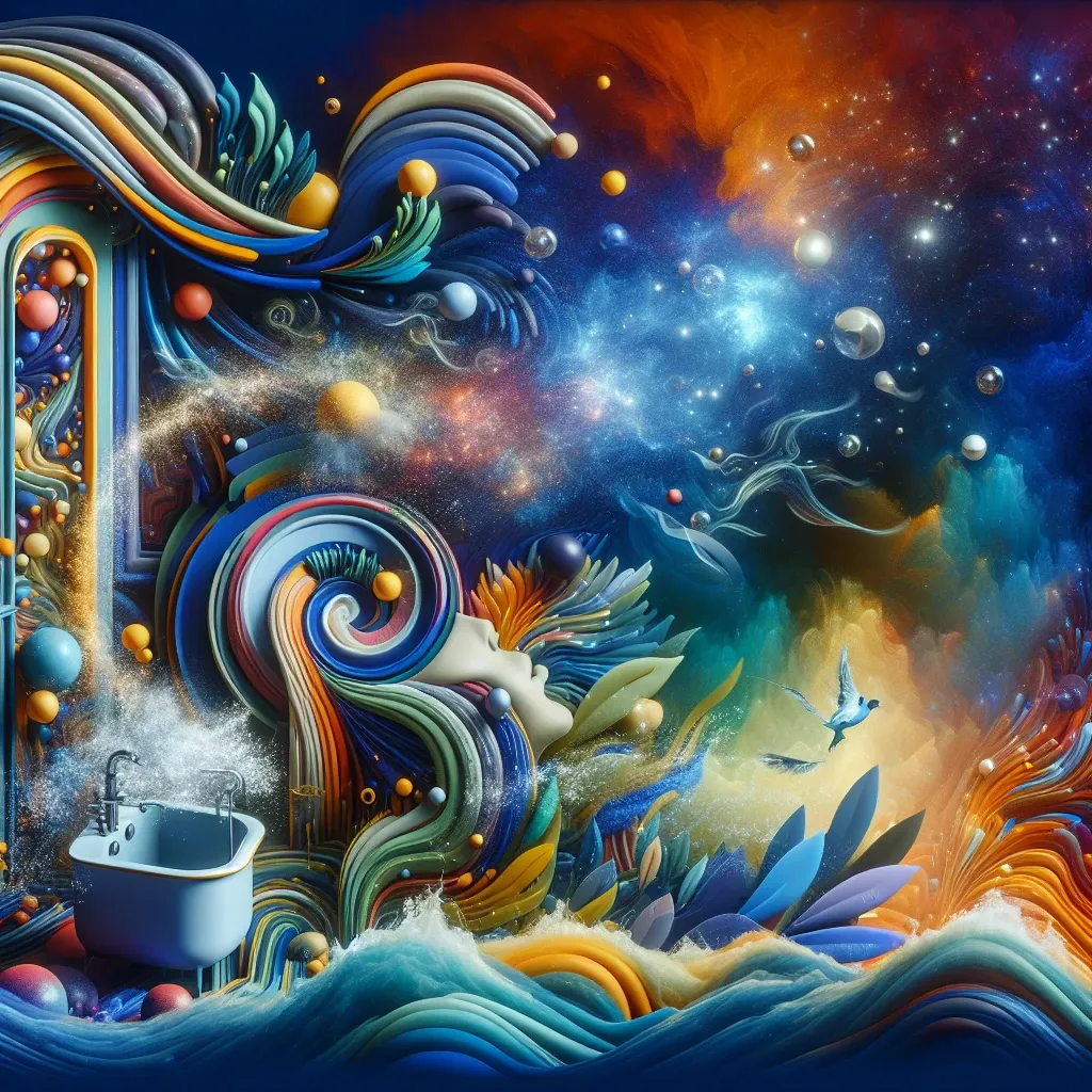 Illustration representing the symbolism of peeing in dreams