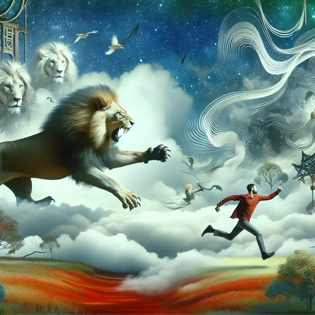 Escaping from a lion in dreams: A symbolic journey into the subconscious mind