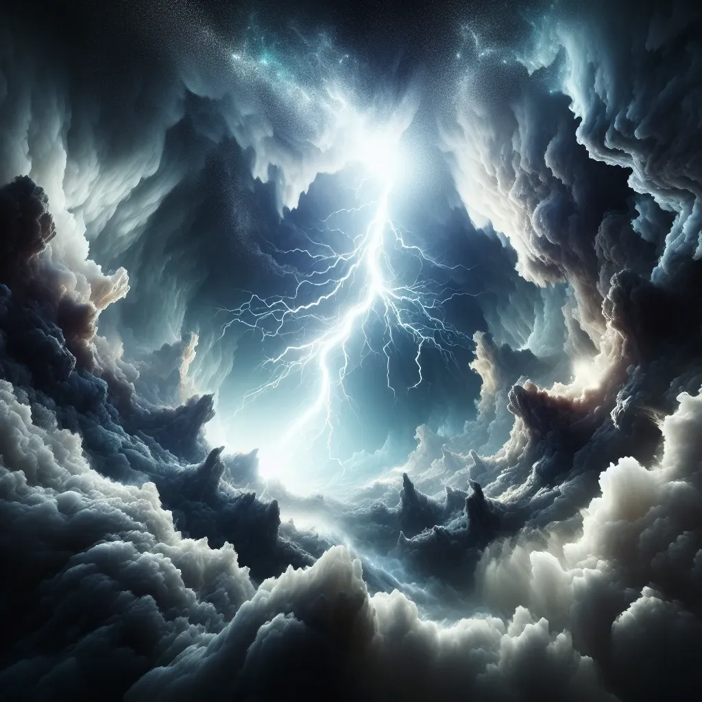 Lightning in dreams can evoke a sense of fear, awe, and wonder, symbolizing sudden changes and intense emotions.