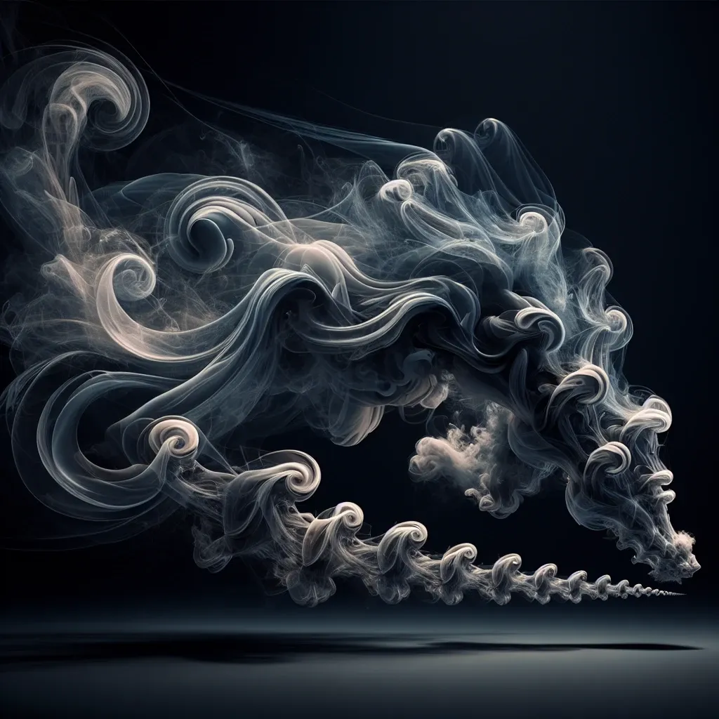 Illustration of smoke symbolizing the mysterious and spiritual aspects of dreams.