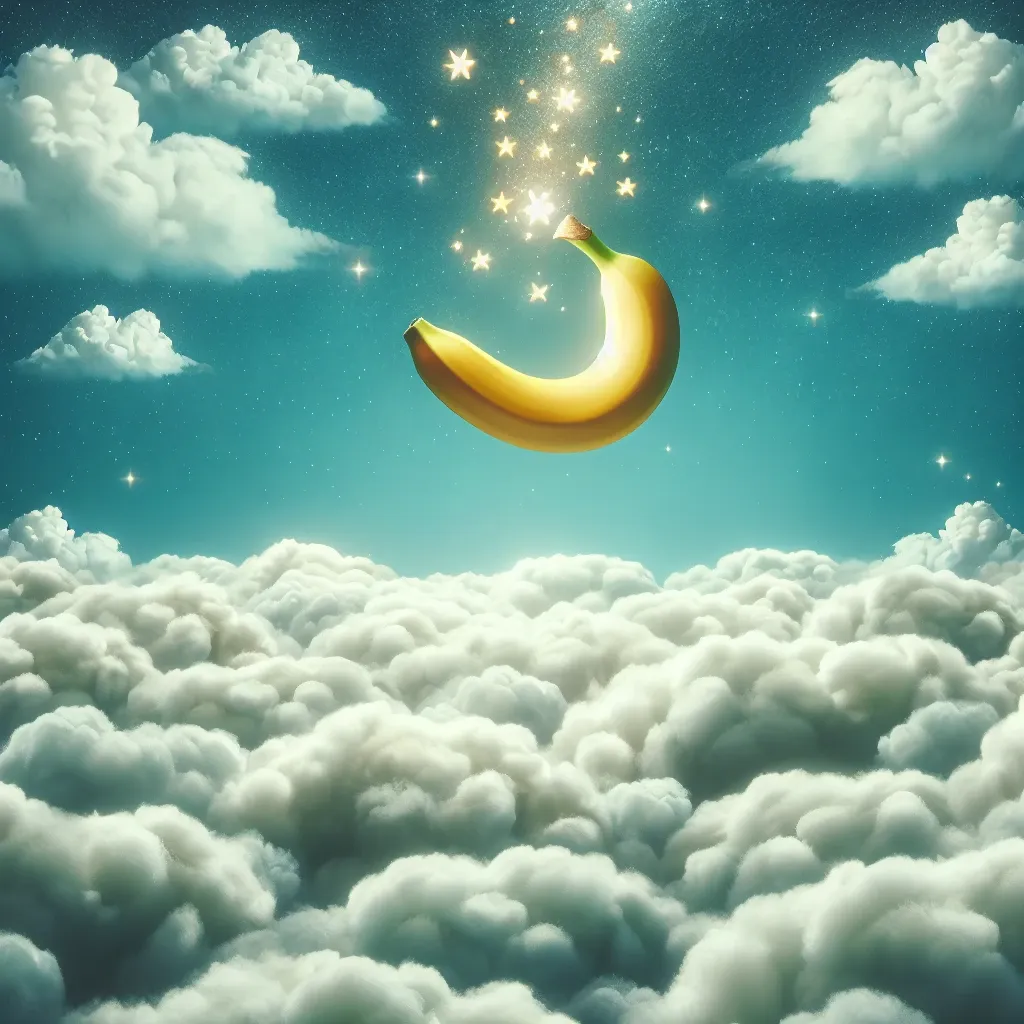 Illustration of a banana in a dream
