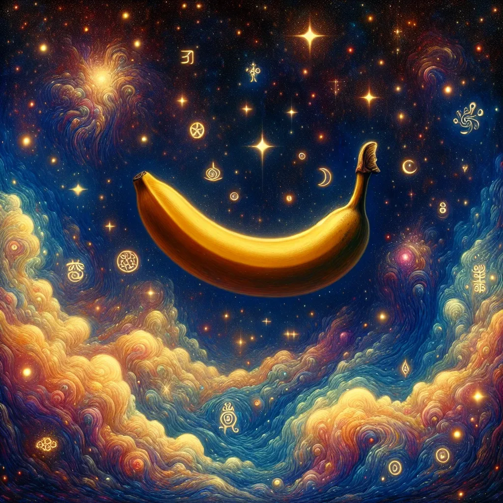 Illustration of a banana in a dream