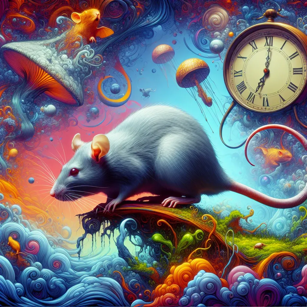 Illustration of a rat in a dream