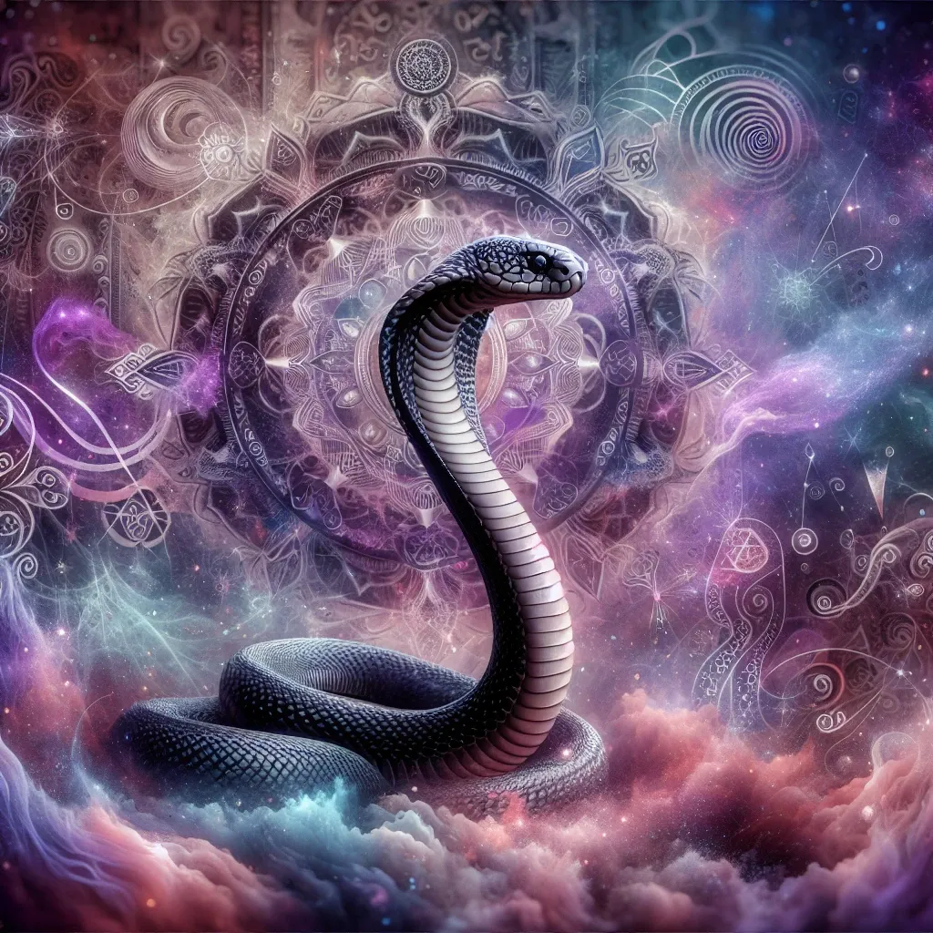 Illustration of a cobra in a dream
