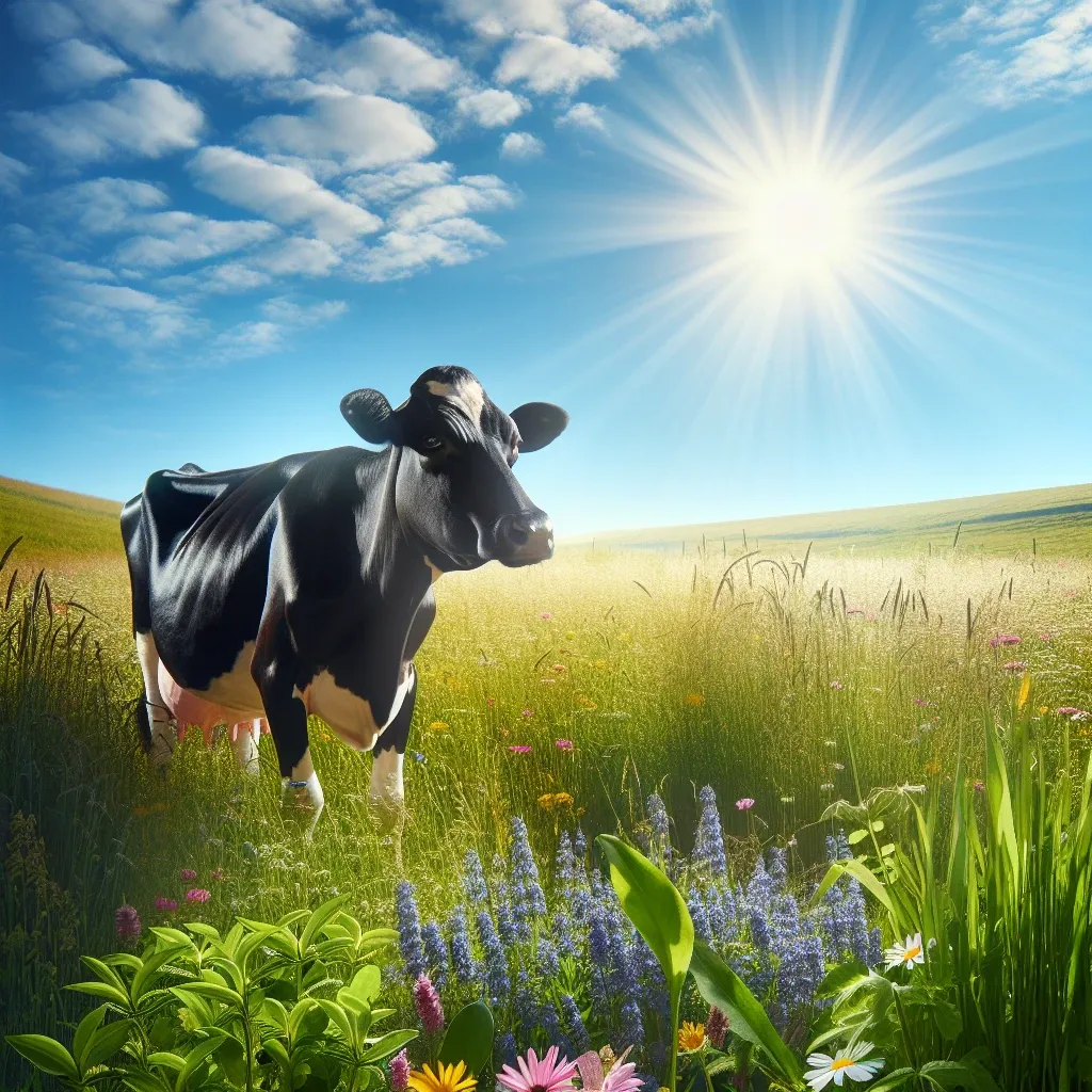 Illustration of a cow in a dream