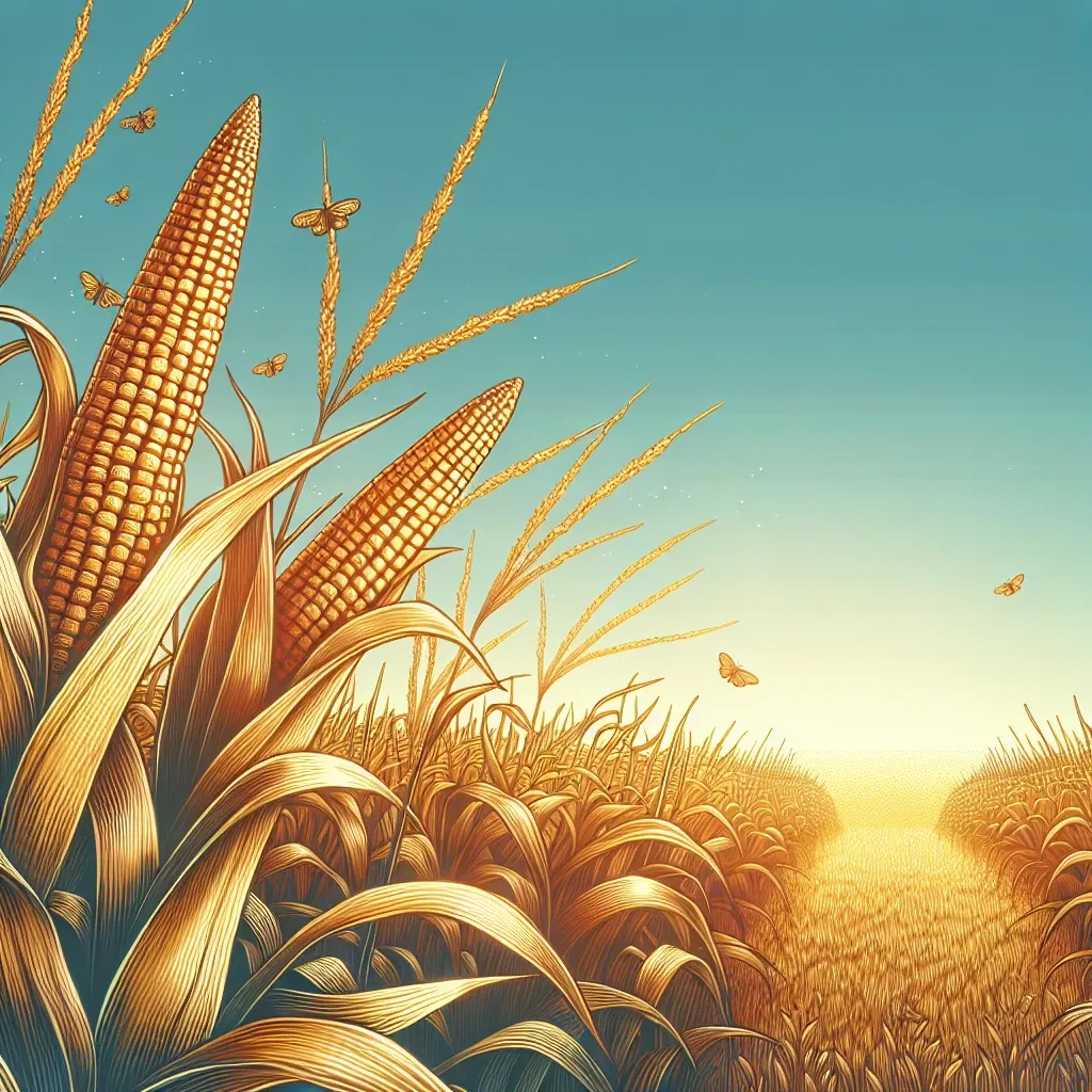 Illustration of a cornfield in the Bible symbolizing abundance and spiritual nourishment.